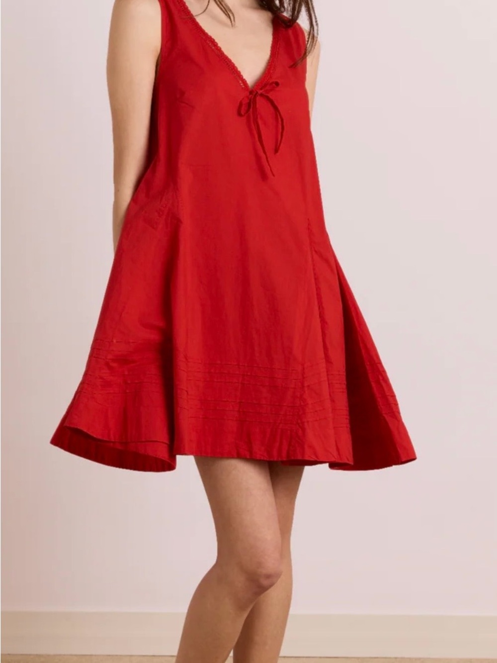 Damson Madder Red Mini Dress